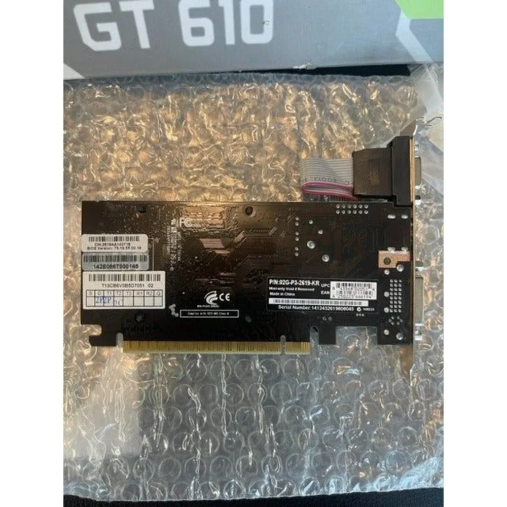 EVGA GeForce GT 610 2048MB DDR3, DVI, Mini-HDMI, Graphics Card (02G-P3-2617-KR)
